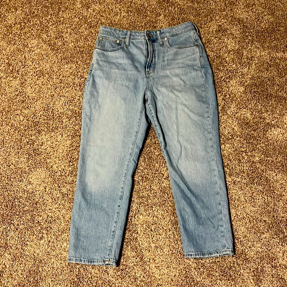 Madewell curvy perfect vintage jean in light wash